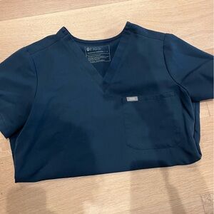 Figs dark harbor caterina one pocket V-Neck Scrub Top size small